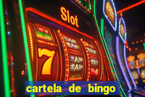 cartela de bingo cha de bebe