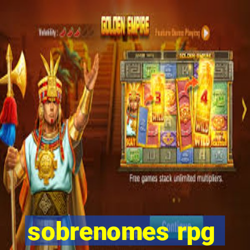 sobrenomes rpg