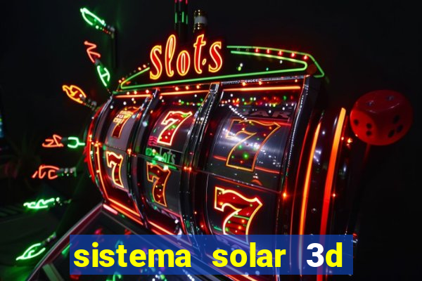 sistema solar 3d em movimento