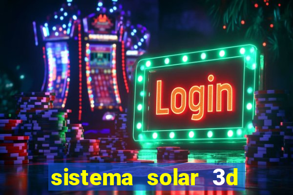 sistema solar 3d em movimento