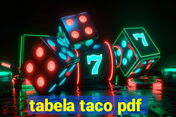 tabela taco pdf