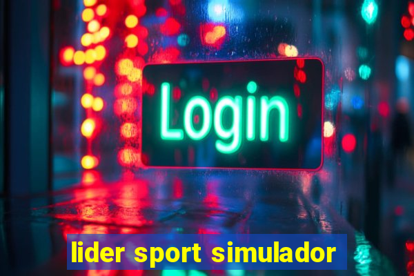 lider sport simulador