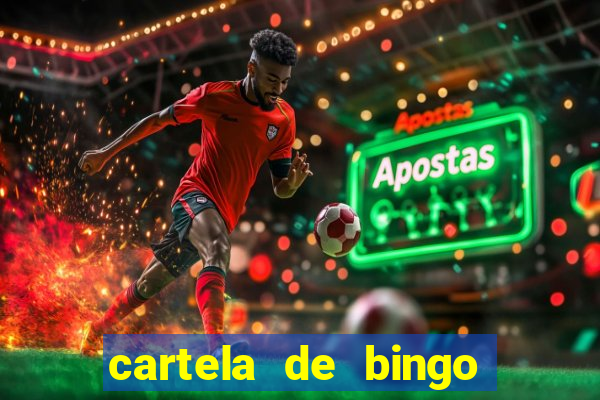 cartela de bingo pra imprimir