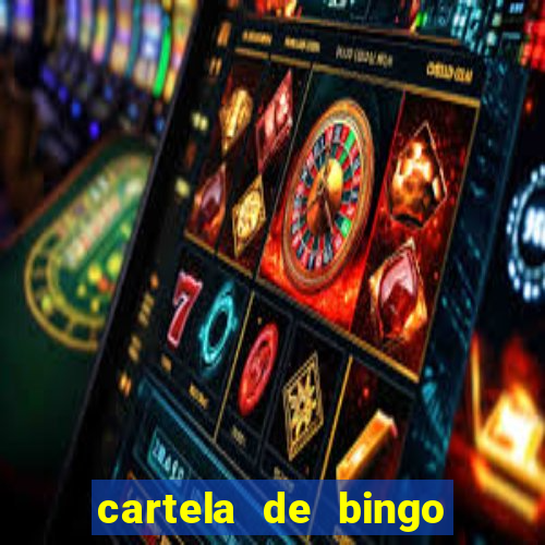 cartela de bingo pra imprimir