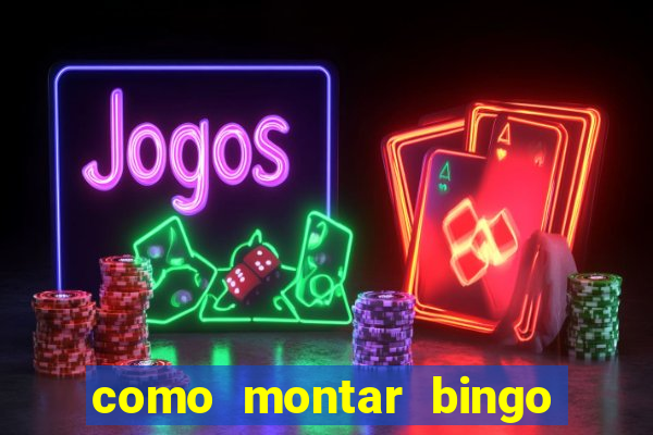 como montar bingo brinquedos toia