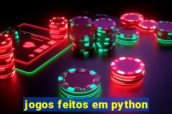 jogos feitos em python