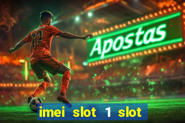 imei slot 1 slot 2 nedir