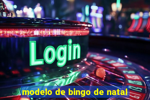 modelo de bingo de natal