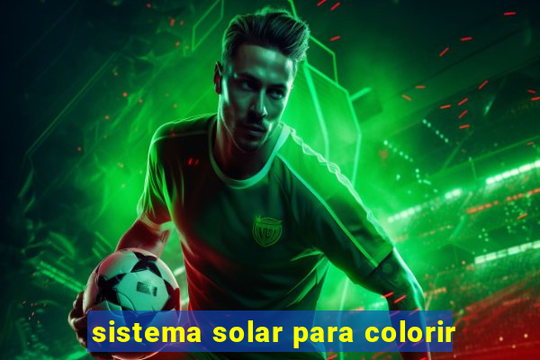 sistema solar para colorir