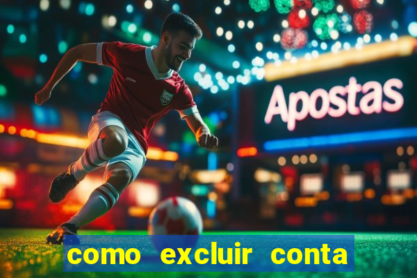 como excluir conta de jogos de aposta