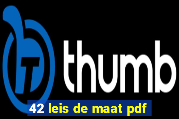 42 leis de maat pdf