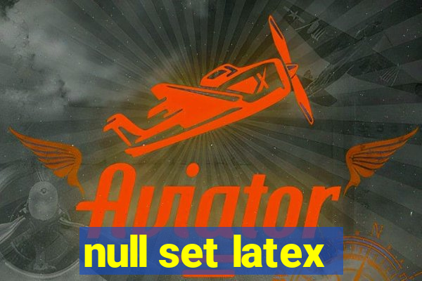 null set latex