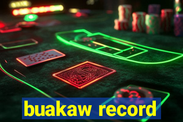 buakaw record