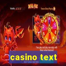 casino text