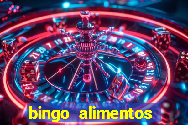 bingo alimentos para imprimir