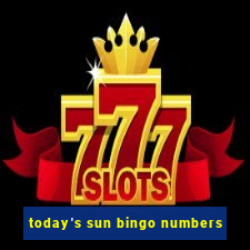 today's sun bingo numbers