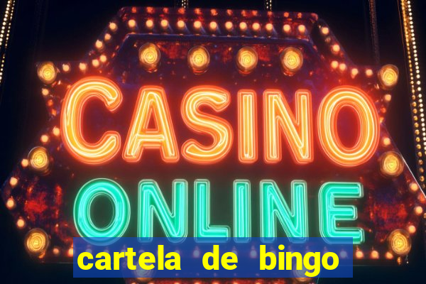 cartela de bingo cha de panela