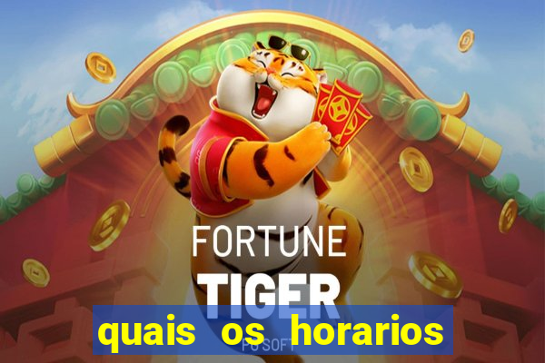 quais os horarios pagantes do fortune tiger