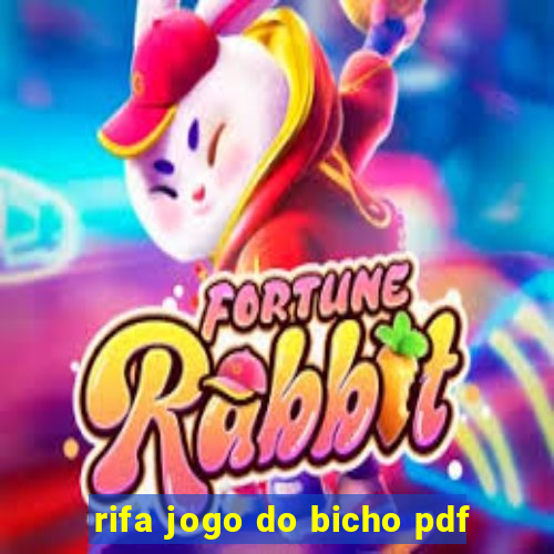 rifa jogo do bicho pdf