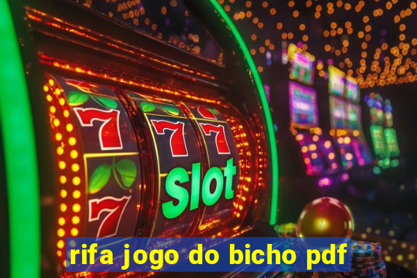 rifa jogo do bicho pdf