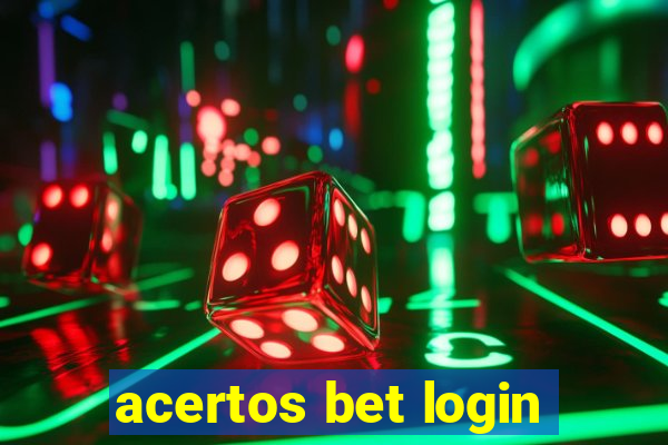 acertos bet login