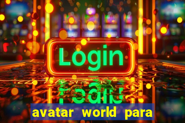 avatar world para imprimir e colorir