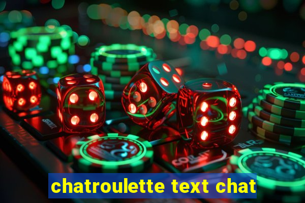 chatroulette text chat