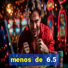 menos de 6.5 escanteios o que significa