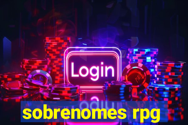 sobrenomes rpg