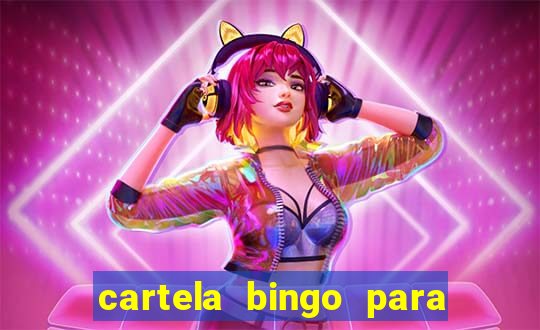 cartela bingo para cha de cozinha imprimir gratis