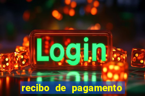 recibo de pagamento modelo word