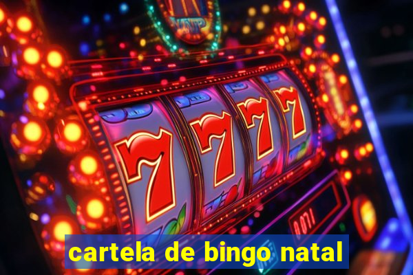 cartela de bingo natal