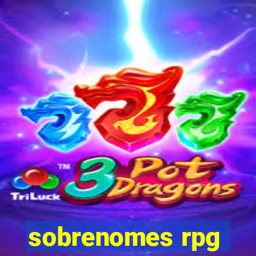 sobrenomes rpg