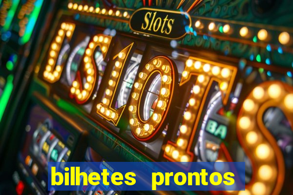 bilhetes prontos futebol hoje