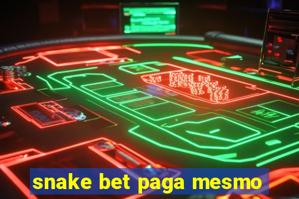 snake bet paga mesmo