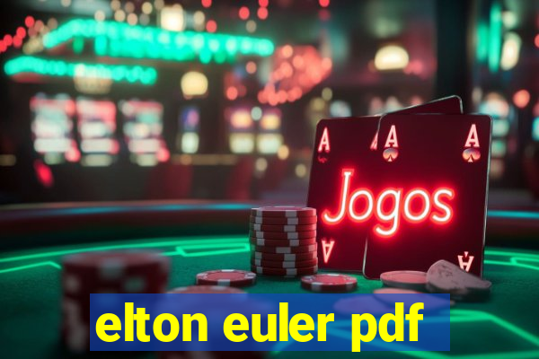 elton euler pdf