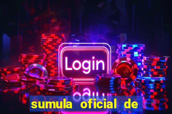 sumula oficial de futebol 7 society excel