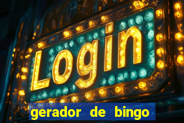 gerador de bingo cha de bebe