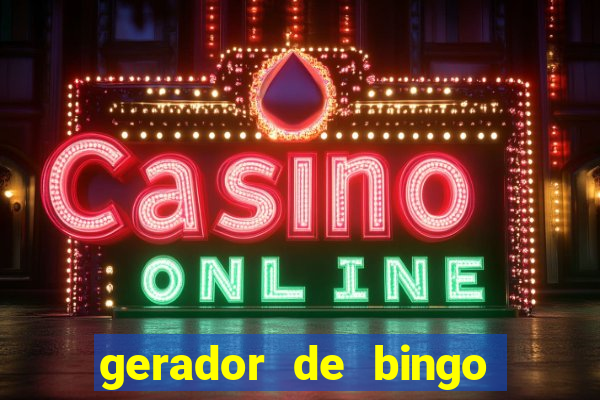gerador de bingo cha de bebe
