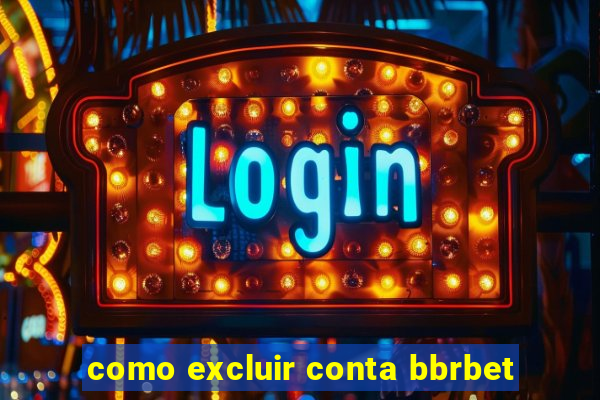 como excluir conta bbrbet