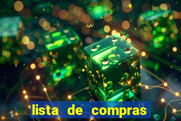 lista de compras para casa nova