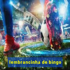 lembrancinha de bingo