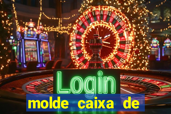molde caixa de baralho png