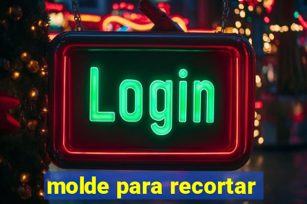 molde para recortar