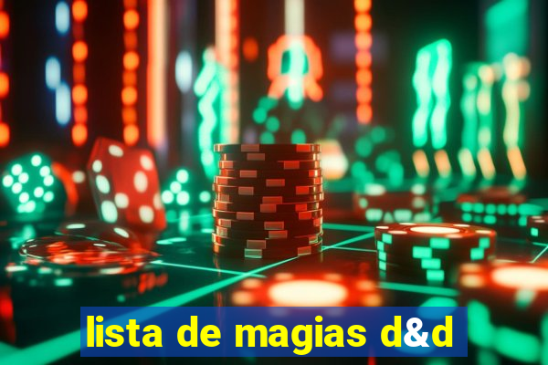 lista de magias d&d