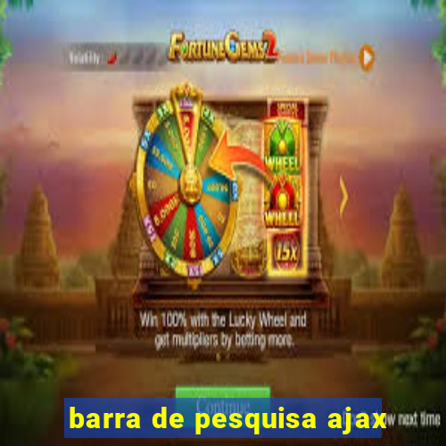 barra de pesquisa ajax
