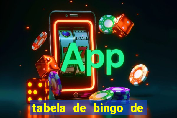 tabela de bingo de 1 a 100